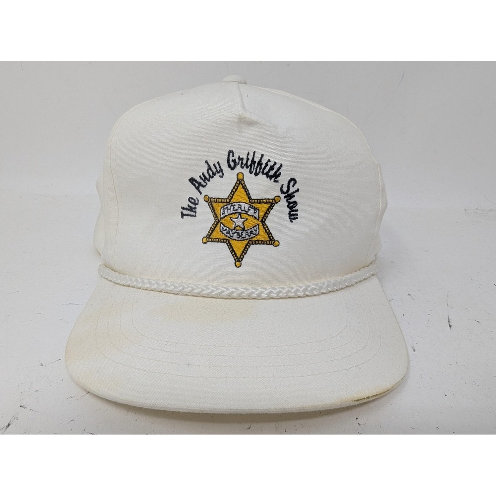 VTG Andy Griffith Show Hat Cap Snap Back Rope Embroidered Sheriff Mayberry TV